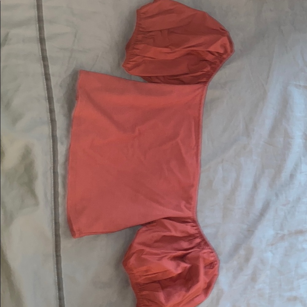 Cropped Dark Peach Shirt